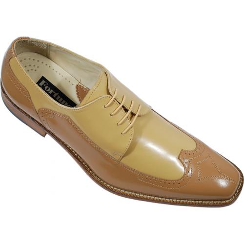Liberty Tan / Camel Genuine Calf-Skin Shoes #560